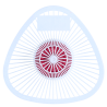 Grille désodorisante, écran urinoir parfumé