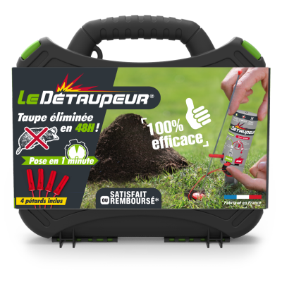 Détaupeur kit complet 4 pétards inclus anti taupe LE DETAUPEUR