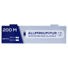 Rouleau papier aluminium alimentaire, boite distributrice 200 m x 30 cm