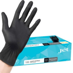 Gants nitrile noir BLACK...