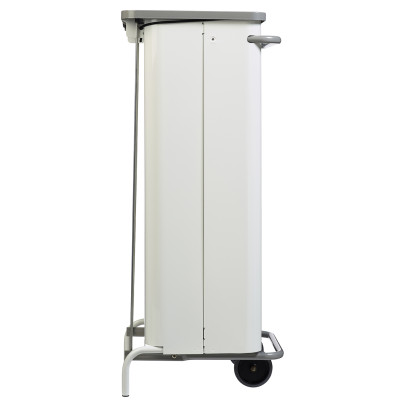 Poubelle de tri mobile couleur Blanc / Gris clair pour autres déchets 110 litres