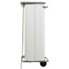 Poubelle de tri mobile couleur Blanc / Gris clair pour autres déchets 110 litres