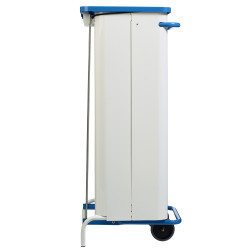 Poubelle de tri mobile couleur bleu pour déchet papier 110 litres