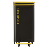 Poubelle de tri mobile couleur Jaune / Gris pour déchets emballages 110 litres