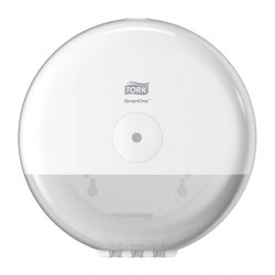 Distributeur papier toilette dévidage central Mini SmartOne T9 - BLANC