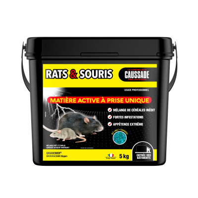 Souricide raticide céréales Caussade 5 kg