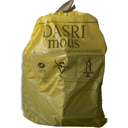 Sac DASRI jaune lien coulissant 15L BD