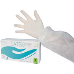 Gants latex poudrés