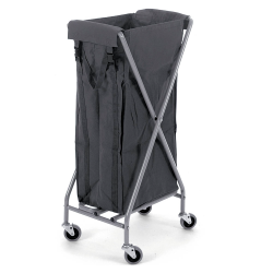 Chariot Collecteur de Linge en X Compact