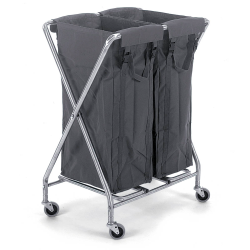 Chariot Double Collecteur de Linge NX1002 en X Compact