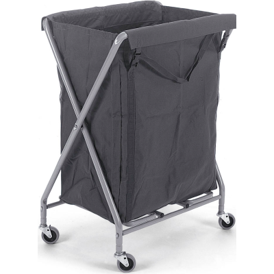 Chariot Collecteur de linge en X compact 200 L avec roues