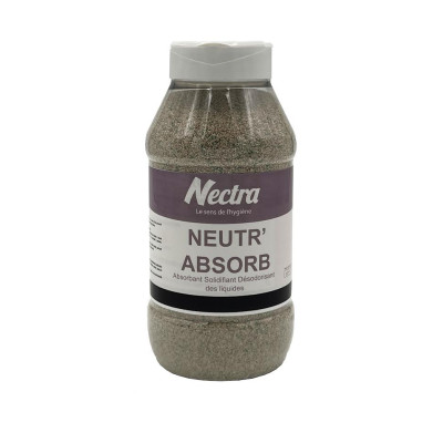 Absorbant de liquides gélifiant solidifiant désodorisant NECTRA - 1L