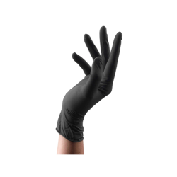 Gants en nitrile Premium noir non poudrés