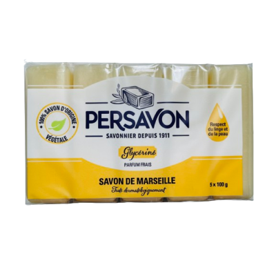 Savon de Marseille glycérinée 100grs - Lot de 5