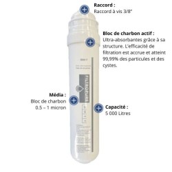 Filtre 5000F pour fontaine à eau TOUCHLESS & TT-1