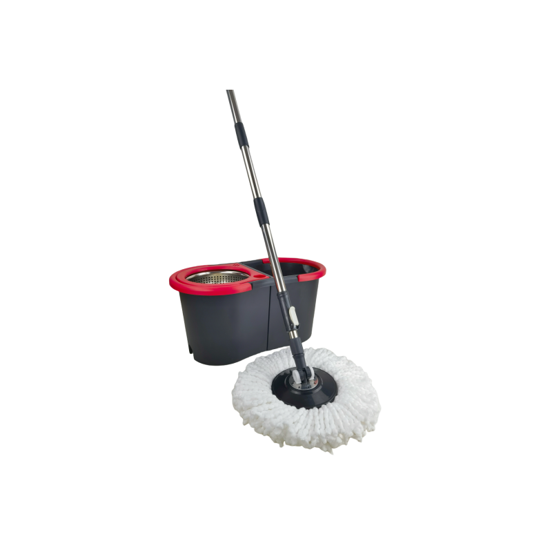 Seau essoreur TURBO MOP DUO + Frange rotative + manche