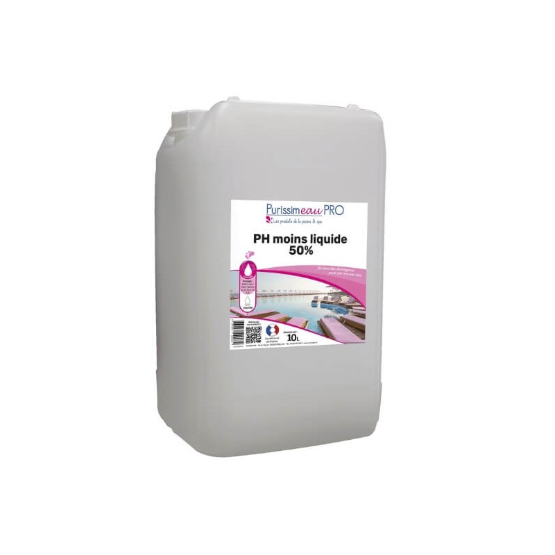 pH moins liquide Purissimeau 50% – Spécial piscines pro – 10L pH moins liquide Purissimeau 50% – Spécial piscines pro – 10L