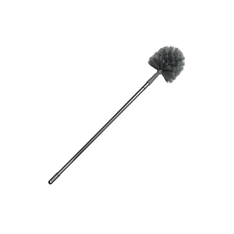 Balai tête de loup ronde vinyle avec manche extensible 150 cm Balai tête de loup ronde vinyle avec manche extensible 150 cm