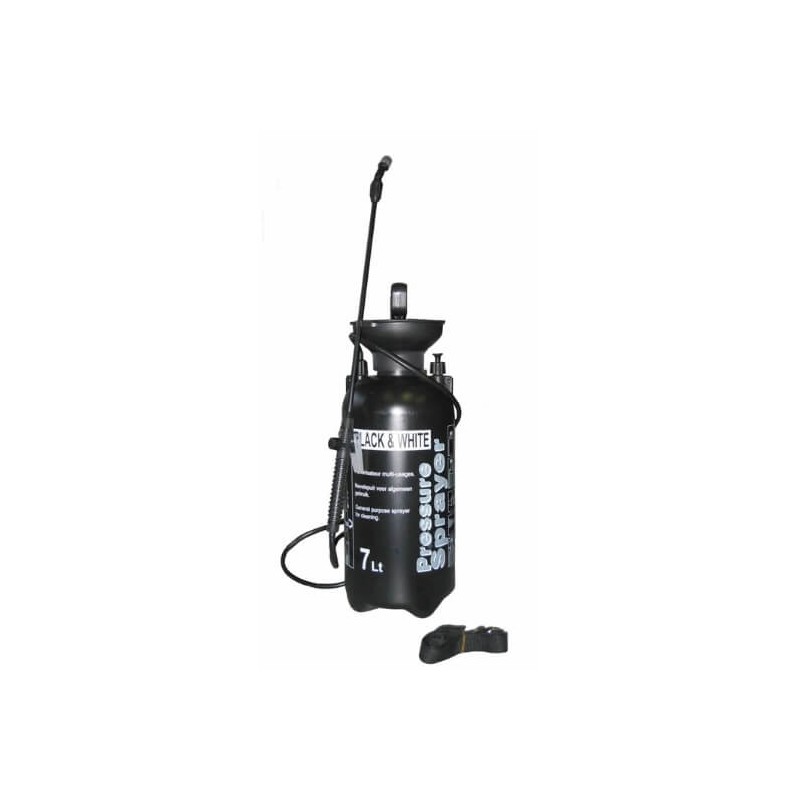 Pulvérisateur à pression 7L Black & White De Witte