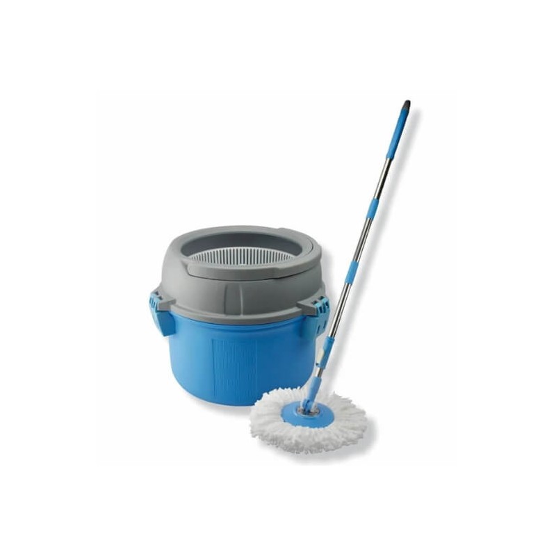 Seau essoreur TURBO MOP KOMPAKT + Frange microfibre Seau essoreur TURBO MOP KOMPAKT + Frange microfibre