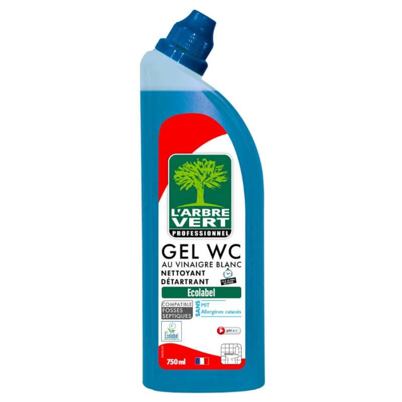 Gel WC vinaigre blanc L'Arbre Vert Écolabel, détartrant 750 ml