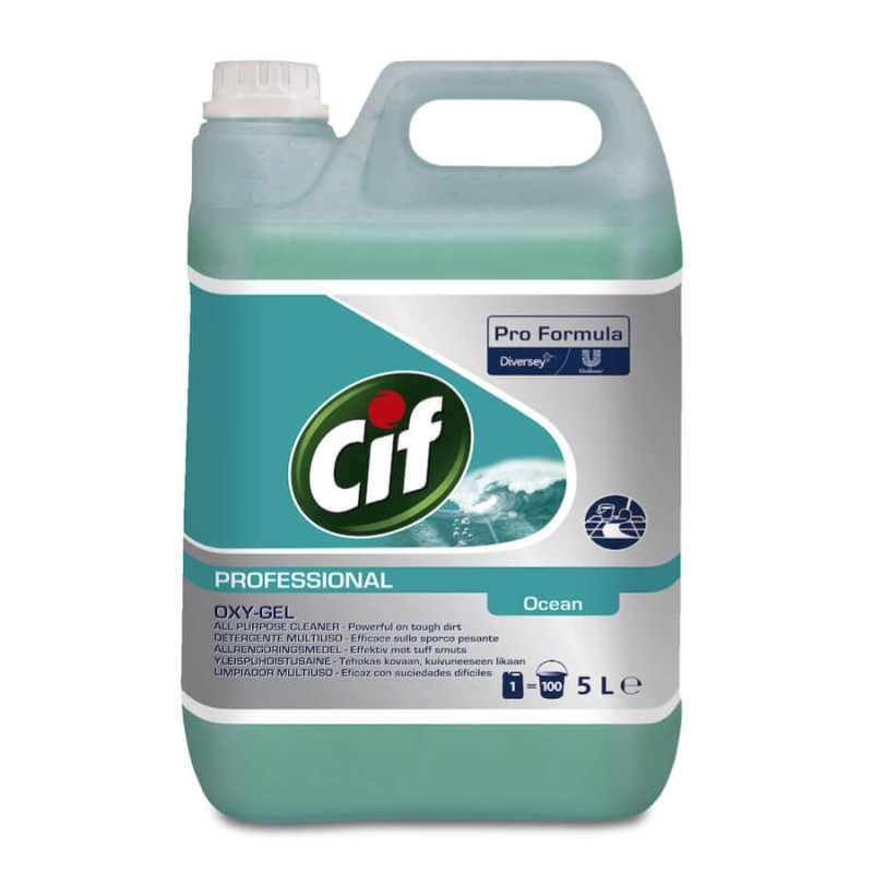 Cif Oxygel Océan 5L Nettoyant multi usage oxygène actif