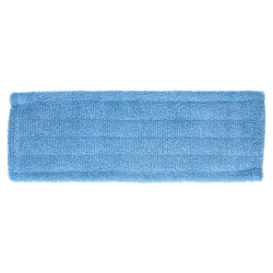 Frange microfibre bleue poches et languettes 40 cm