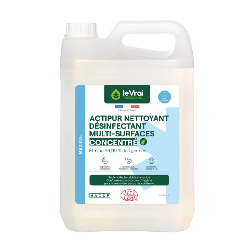 ACTIPUR - Nettoyant, Désinfectant, Médical ECOCERT concentré