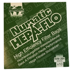 Sacs HEPAFLO 15L pour aspirateur Numatic - 10 unités