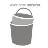 Poubelle à pédale Lolly 4, 6, 12 et 18 L blanche — vue 4