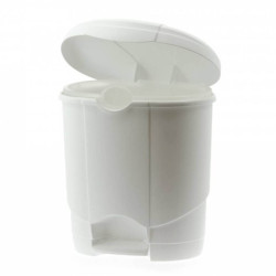 Poubelle à pédale 4L blanche Lolly