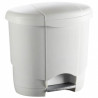 Poubelle à pédale Lolly 4, 6, 12 et 18 L blanche — vue 1