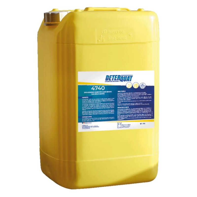 Dégraissant désinfectant pour surfaces ouvertes 24Kg chloré et moussant