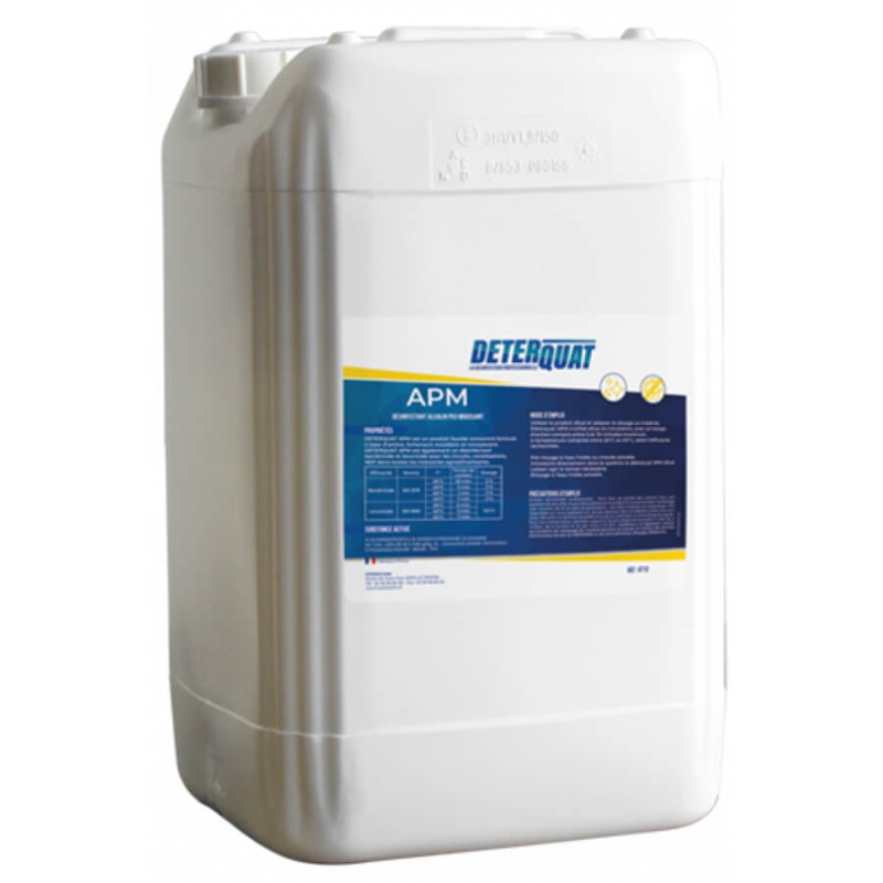 Nettoyant Alcalin DETERQUAT APM 24kg non moussant pour industries agro-alimentaires