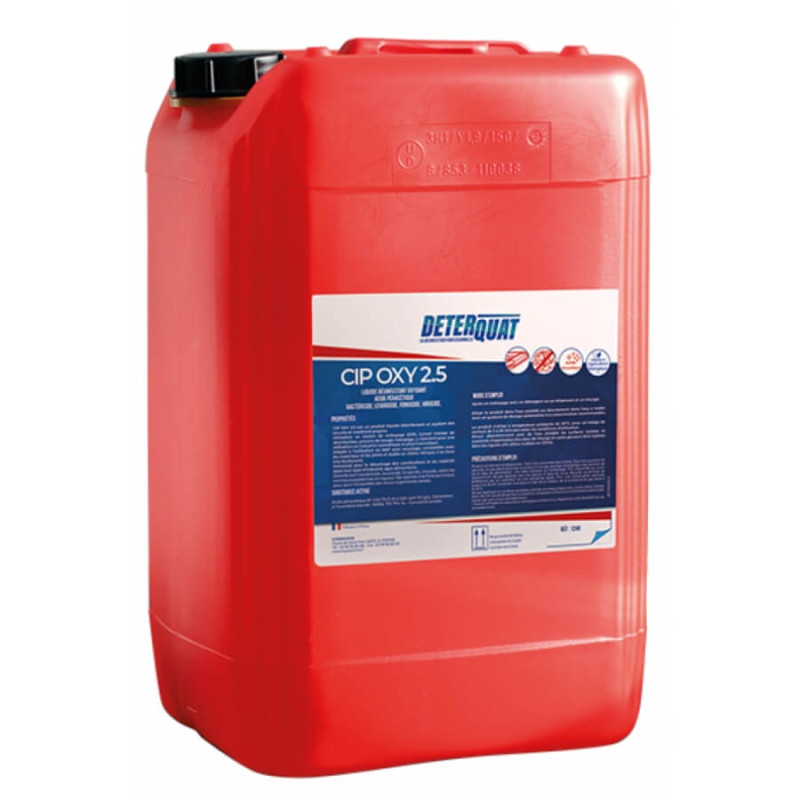 Désinfectant oxydant DETERQUAT CIP OXY 2.5 Bidon 20 kg