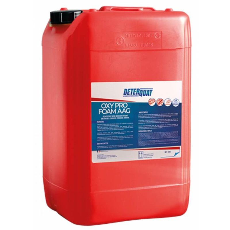 Désinfectant DETERQUAT OXYPRO FOAM AAG 20kg acide moussant oxydant