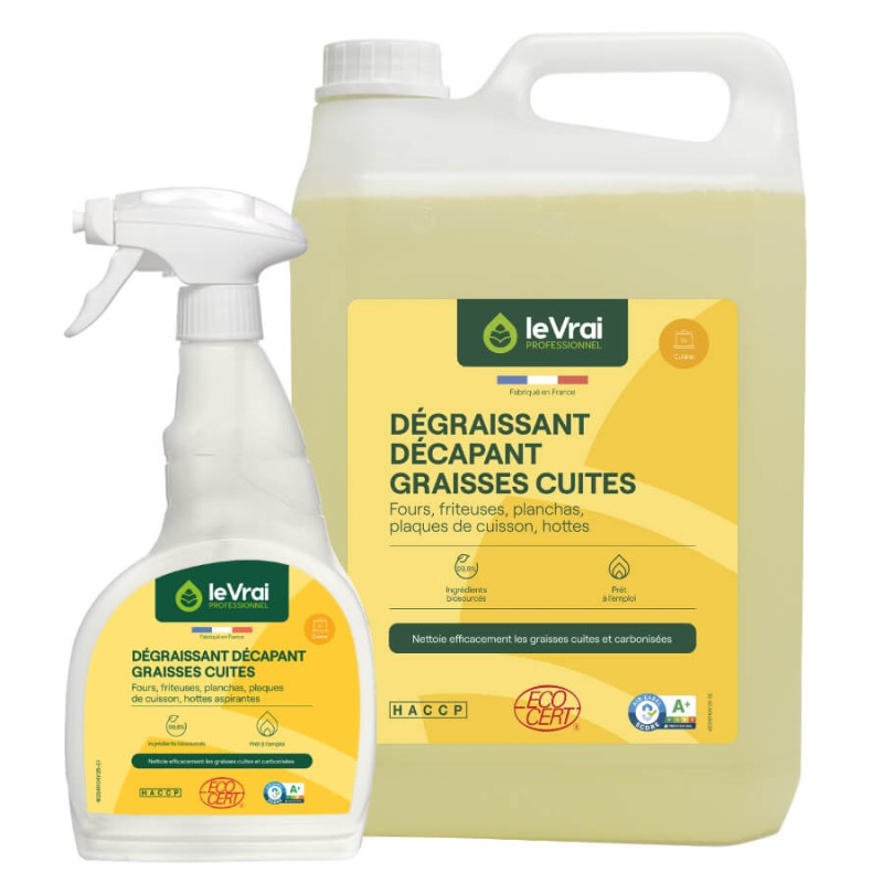 Décapant dégraissant Le Vrai Professionnel 750ml - 5L contre les graisses cuites