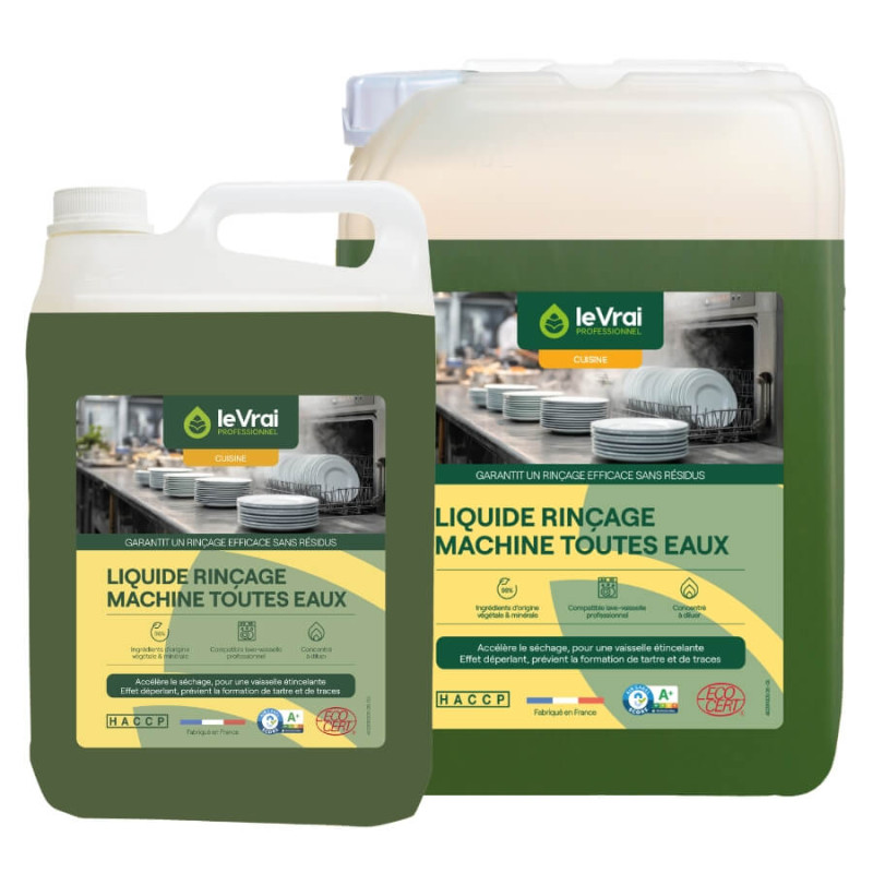 Produit de rinçage lave-vaisselle professionnel toutes eaux