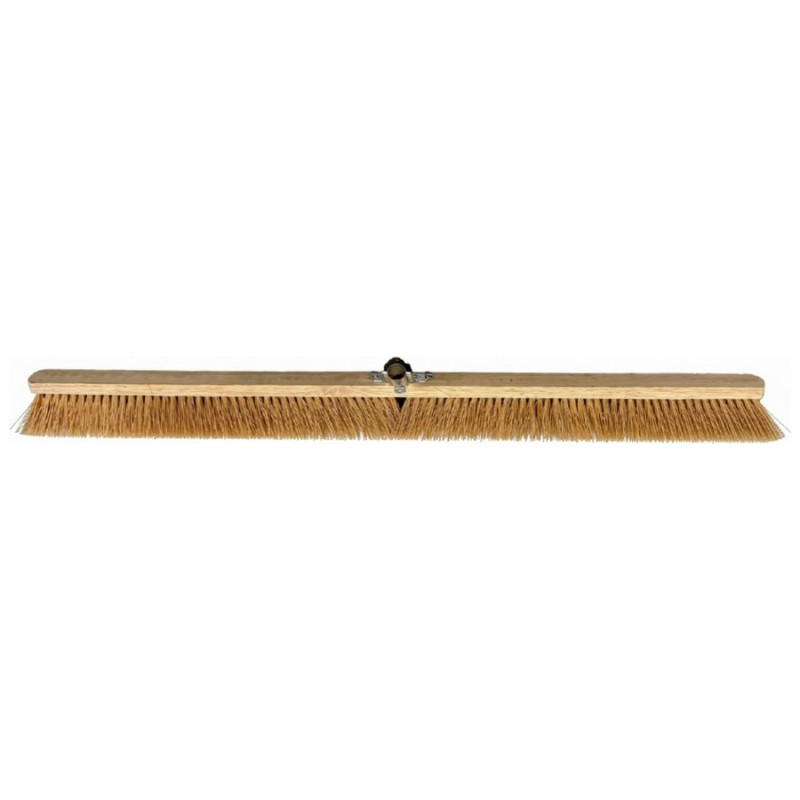 Balai coco 120 cm à douille métal pour grandes surfaces