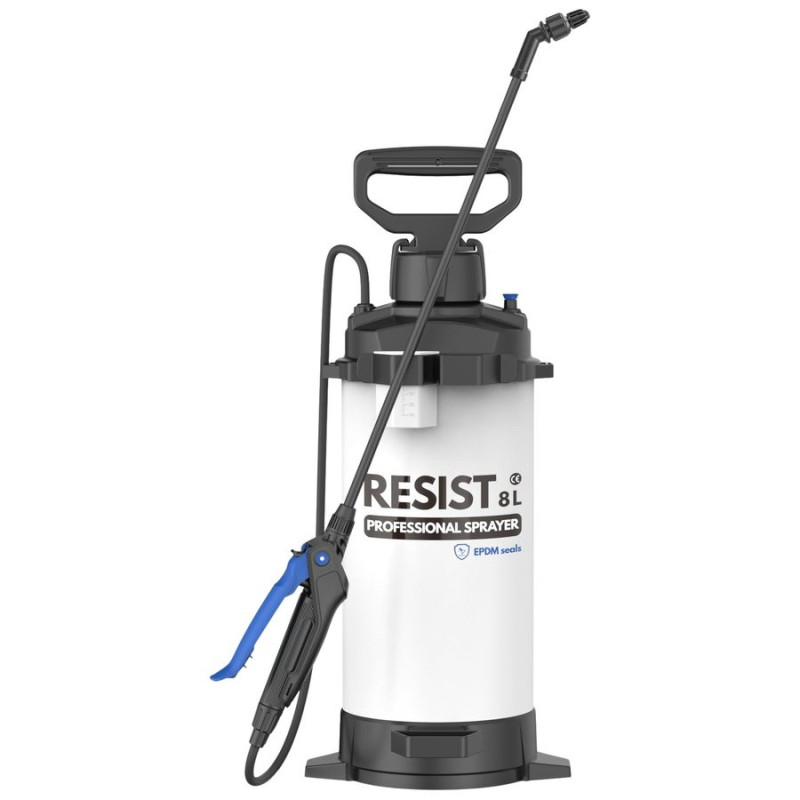 Pulvérisateur électrique rechargeable Resist 8 L pour produits chimiques (joints EPDM)