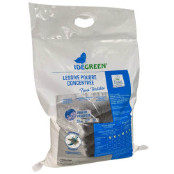 Lessive poudre concentrée écologique tous textiles Ecolabel - Sac 10 kg