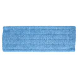 Frange microfibre bleue poches et languettes 40 cm
