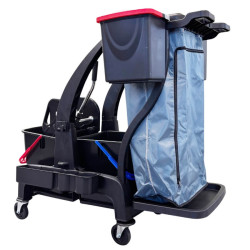 Chariot d'entretien des sols à plat BLACK avec presse