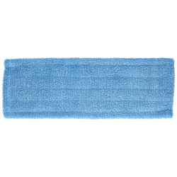 Frange microfibre bleue poches et languettes 40 cm