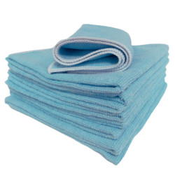 Chiffon microfibre 38 x 38 cm bleu