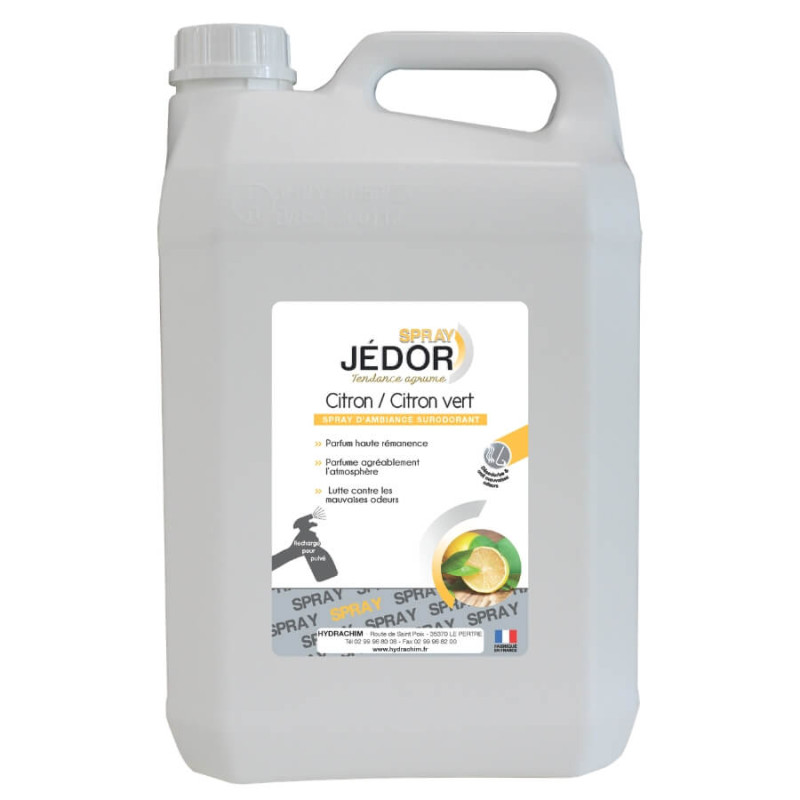 Désodorisant d'ambiance citron / citron vert JEDOR, bidon recharge 5 L