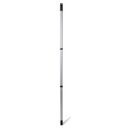 Manche métal gainé 3 parties 130 cm Ø 21 mm à pas de vis - Guialto