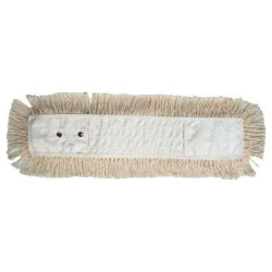 Ensemble de lavage à plat 100 cm pour grandes surfaces : frange de balayage coton 100 cm - à trous et à poche