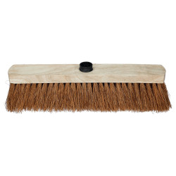 Ensemble de balayage 38 cm : balai coco avec douille à vis 38 cm