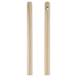 Ensemble de balayage 100 cm : manche en bois sans pas de vis gros diamètre pour balai ou cantonnier